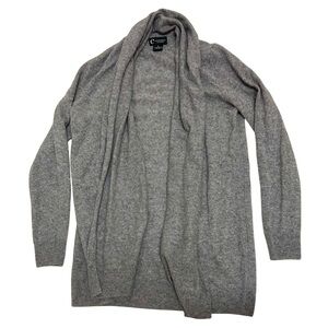 C by Bloomingdale’s 100% Cashmere Open Front Cardigan | Size S